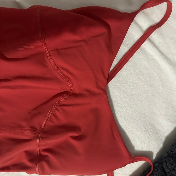 Gymshark one piece never worn. Adjustable straps. Size small color Sundried Red - Picture 4 of 5